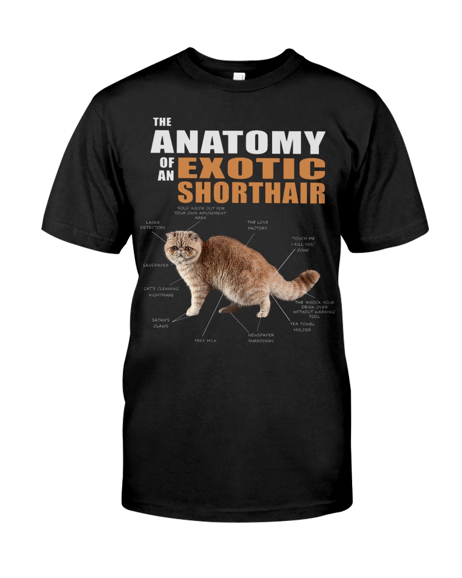 The Anatomy Of An Exotic Shorthair T-Shirt