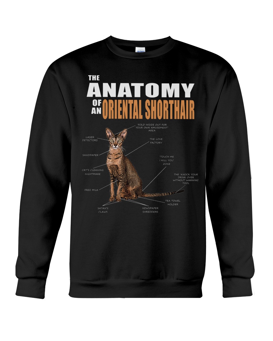 The Anatomy Of An Oriental Shorthair Sweatshirt - Image 4