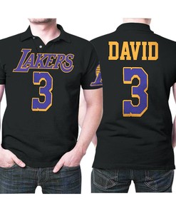 The Anthony Davis-Inspired Gift for Every LA Lakers Fan: Earned Edition Black Jersey Style 3D All Over Print Polo Shirt
