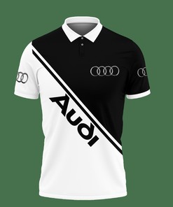 The Classic Black Polo: 3D Printed Audi PVT-LT Polo Shirt Ver 2 with Athleisure Design