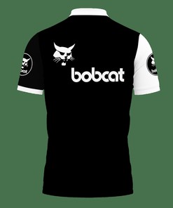 The Classic Look in Black: 3D Printed Bobcat Nct-Lt Polo Shirt Ver 2 with All Over Print Design