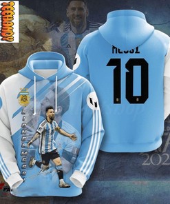 The Goat Lionel Messi World Cup Champions All Over Print 3D Hoodie with Messi's Achievements