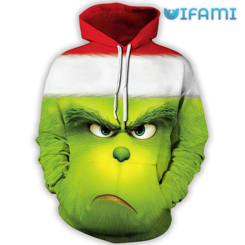 The Grinch Christmas Unisex All Over Print 3D Hoodie