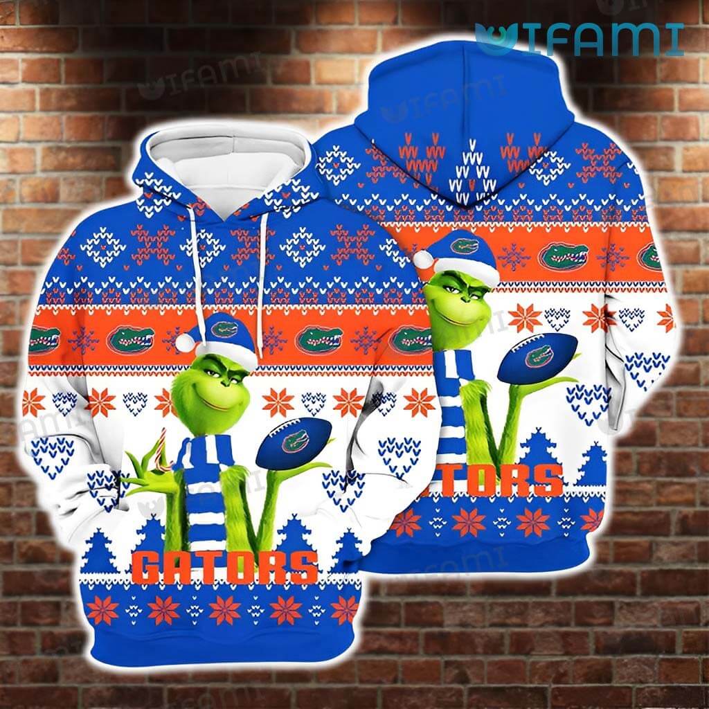 The Grinch Football Christmas Florida Gators Hoodie 3D