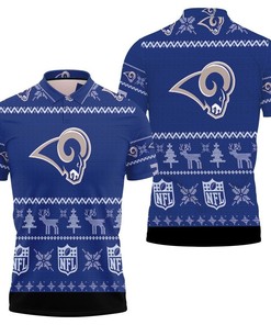 The Ideal Combination of Style and Comfort: Los Angeles Rams Nfl Ugly Sweatshirt Christmas 3D Polo Shirt