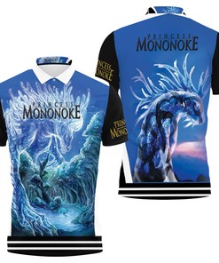 The Light at Night Shishigami God Jungle Deer Princess Mononoke 3D All Over Print Polo Shirt