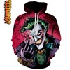 The Nightmare Before Christmas Joker All Over Print 3D Hoodie with Movie Quote