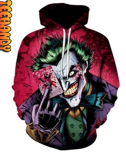 The Nightmare Before Christmas Joker All Over Print 3D Hoodie with Movie Quote