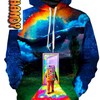 The Path Unisex All Over Print 3D Hoodie with Road Print
