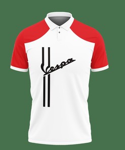 The Red One: 3D Printed Piaggio Vespa Nct-Va Polo Shirt Ver 1