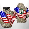 The Veteran Team Boston Celtics NBA US Flag All Over Print 3D Hoodie
