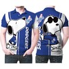 The timeless love of Peanuts and the Dodgers come together on this Snoopy Kiss Los Angeles Dodgers logo 3D Polo Shirt