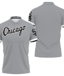 This Art Chicago White Sox 2020 Mlb Dark Grey Jersey Inspired Style 3D All Over Print Polo Shirt