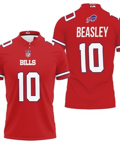 This Cole Beasley #10 Great Player Nfl American Football Red Color Rush Jersey Style Polo Shirt