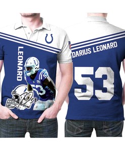 This Colts 53 Legend Signed 3D Printed Breathable Fabric Athleisure Polo Shirt All Over Print Shirt 3D T-Shirt