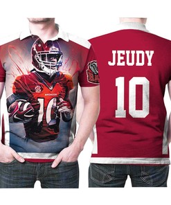 This Denver Broncos Jerry Jeudy 10 Legend Player Nfl American Football Team 3d Designed Allover Polo Shirt