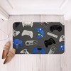 Tie Dye Gamer Rug for Game Room Decor - Area Rug with Gaming Console Print