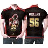 Tim Williams #56 NFL Football Great Player from Alabama Crimson Tide 3D Allover Print Polo Shirt for Fans and Lovers