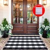 Timeless Black and White Plaid Rug: A Classic Area Rug for Any Room in Your Home