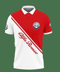 Timeless in Red: 3D Printed Alfa Romeo Ttt-Ht Polo Shirt Ver 2 with Personalized Design