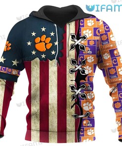 Tom And Jerry Clemson Tigers All Over Print 3D Hoodie