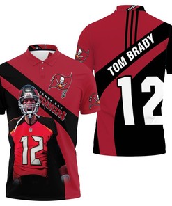 Tom Brady 12 NFC South Division Champions Super Bowl 2021 3D All Over Print Polo Shirt for Tampa Bay Buccaneers