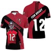 Tom Brady 12 NFC South Division Champions Super Bowl 2021 All Over Print Polo Shirt for Tampa Bay Buccaneers