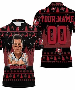 Tom Brady Legend 12 Snow Pattern 3D Printed Personalized All Over Print Polo Shirt for Tampa Bay Buccaneers