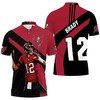 Tom Brady Throw Ball 3D All Over Print Polo Shirt for Tampa Bay Buccaneers