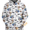 Tom and Jerry Pattern All Over Print Hoodie 3D