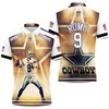 Tony Romo-Inspired Dallas Cowboys Jersey Polo Shirt in 3D