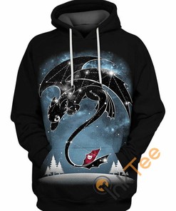 Toothles Nebula Dragon Hoodie 3D Print All Over