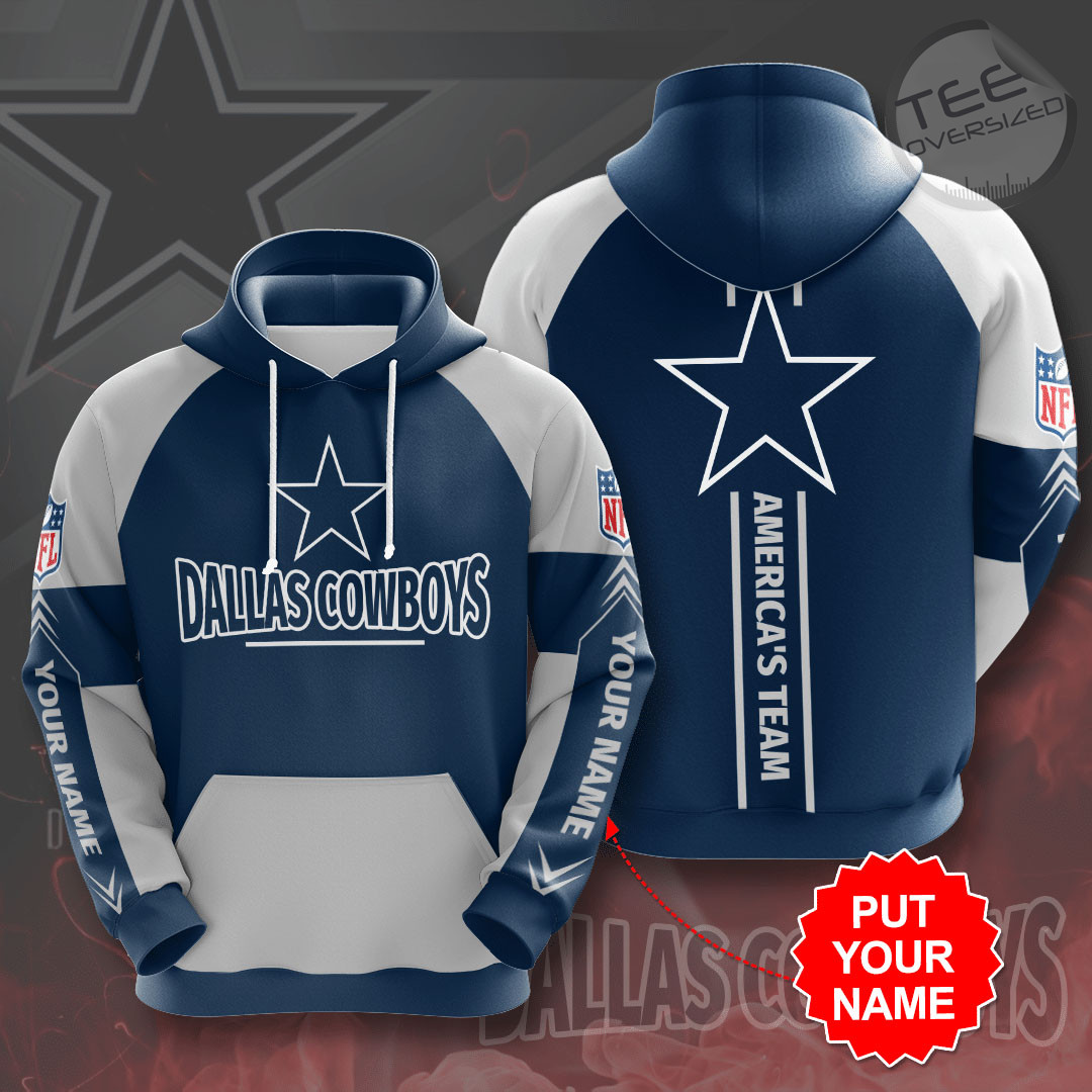 Top 15 Dallas Cowboys 3D Hoodies with All Over Print from Printful