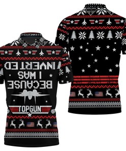 Top Guns' Inverted Flying Gets Ugly Christmas Makeover in 3D Polo Shirt