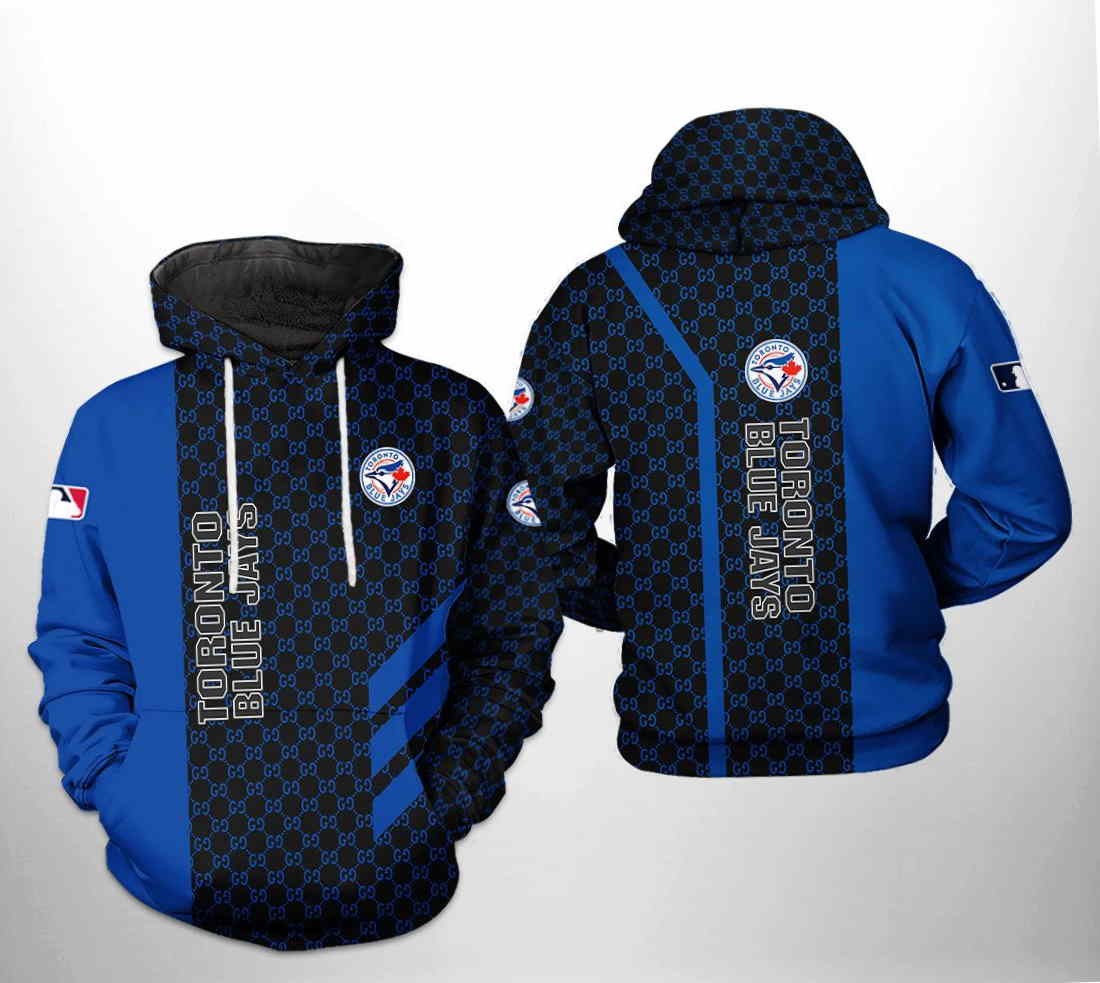 Toronto Blue Jays Baseball 3D Hoodie with Zipper