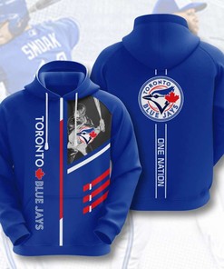 Toronto Blue Jays Custom All Over Print Hoodie with 3D Pattern