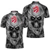 Toronto Raptors Fans Rock Skull All Over Print Polo Shirt