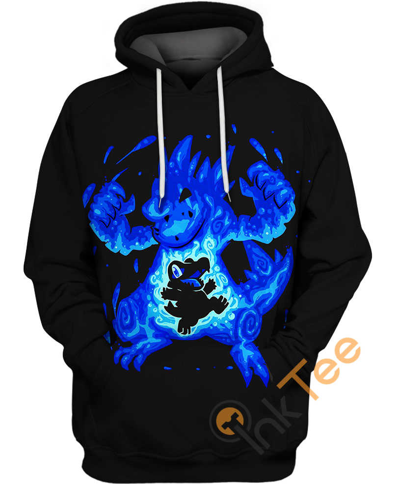 Totodile And Croconaw Pokemon Hoodie 3D Print All Over