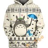 Totoro Christmas Hoodie in 3D Design