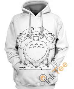 Totoro Vitruvian Hoodie with 3D Print