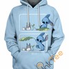 Totoro and Stitch Unisex Hoodie with 3D Print