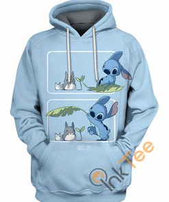 Totoro and Stitch Unisex Hoodie with 3D Print