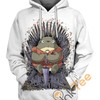 Totoro on the Umbrella Throne 3D Hoodie for Men and Women