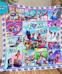 Tots Disney Junior Custom Quilt Blanket - Perfect Kids Sofa Blanket and Birthday Party Gift