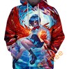 Touka Kirishima Tokyo Ghoul Hoodie with 3D Design