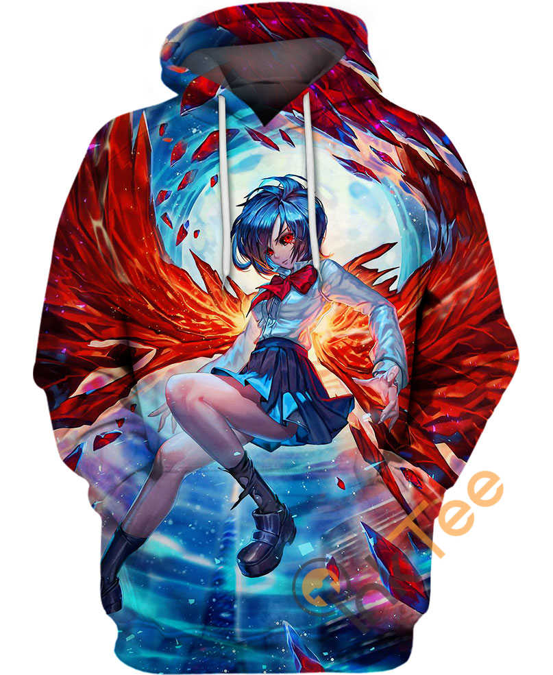 Touka Kirishima Tokyo Ghoul Hoodie with 3D Design