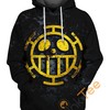 Trafalgar Law Logo Hoodie in 3D Design