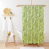 Transparent Leaf Shower Curtain | Botanical Tropical Pattern | Home Bathroom Decor | Nature Theme | House Warming Gift