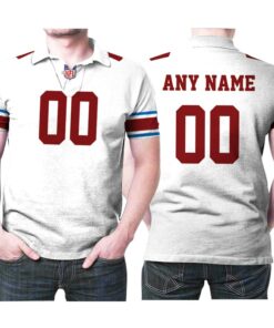 Travel back in time with the Arizona Cardinals Vintage White 3D Polo Shirt