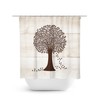 Tree Shower Curtain for Rustic Farmhouse Bathroom Decor